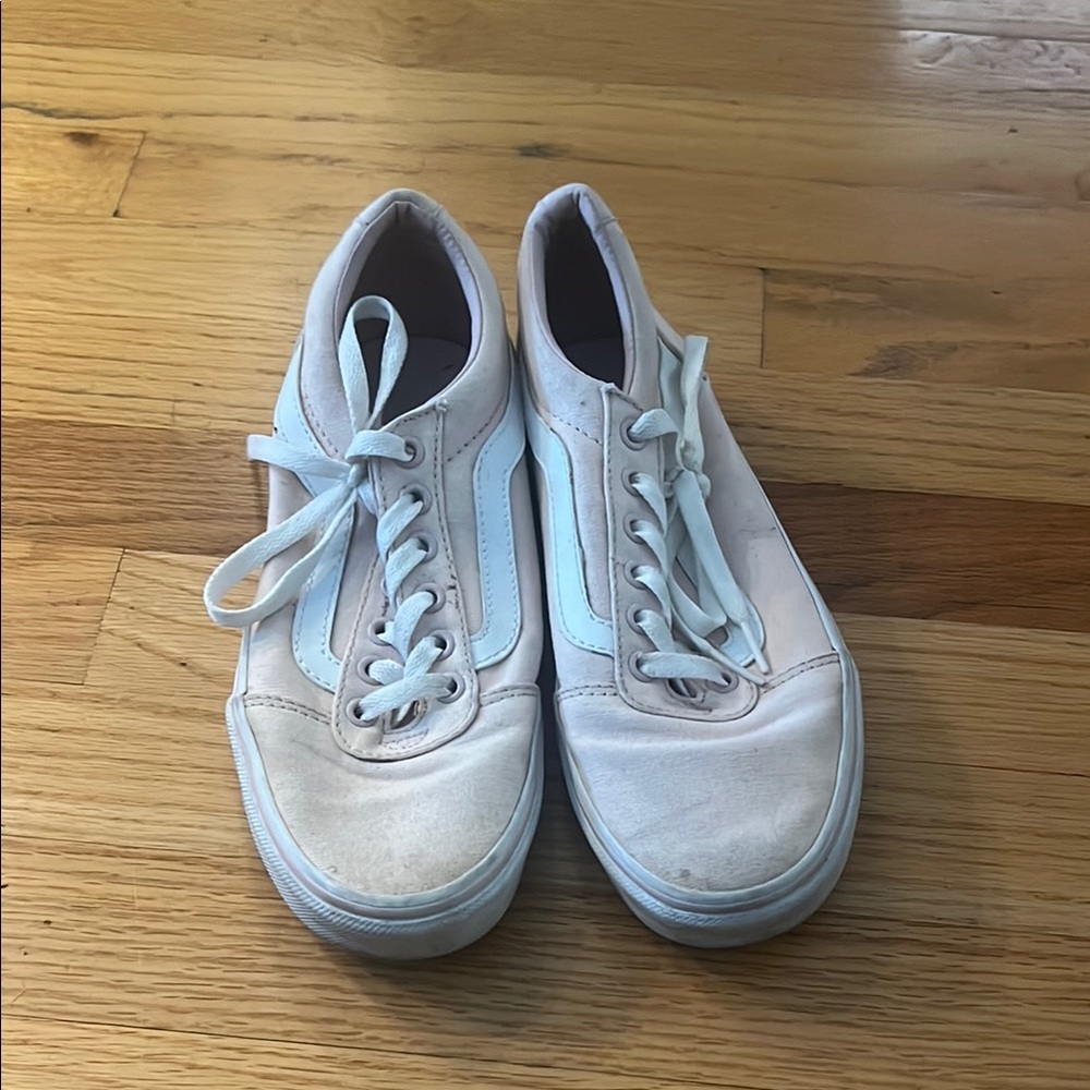 Vans Off-White and Beige Sneakers